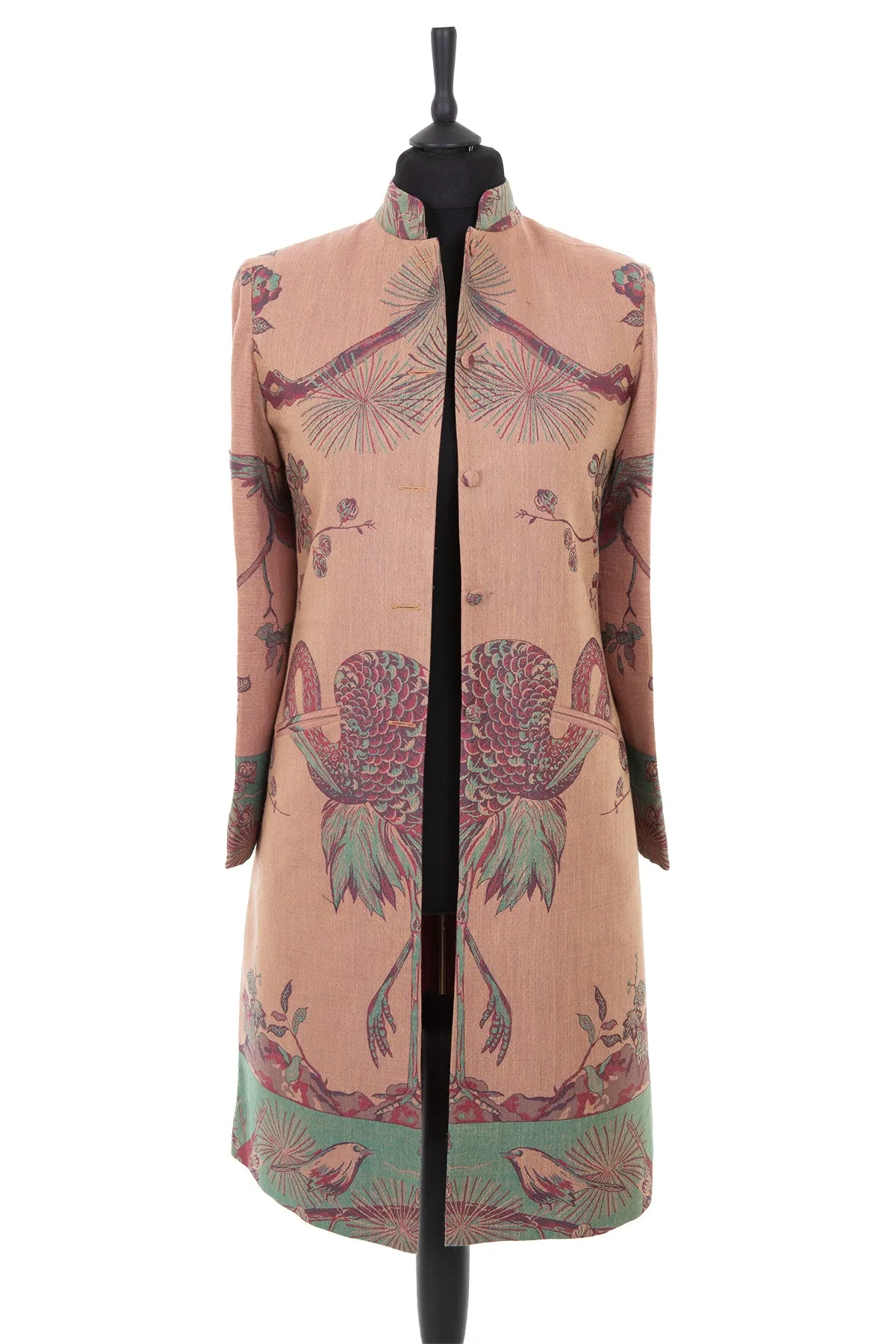 Nehru Coat in Dusty Pink