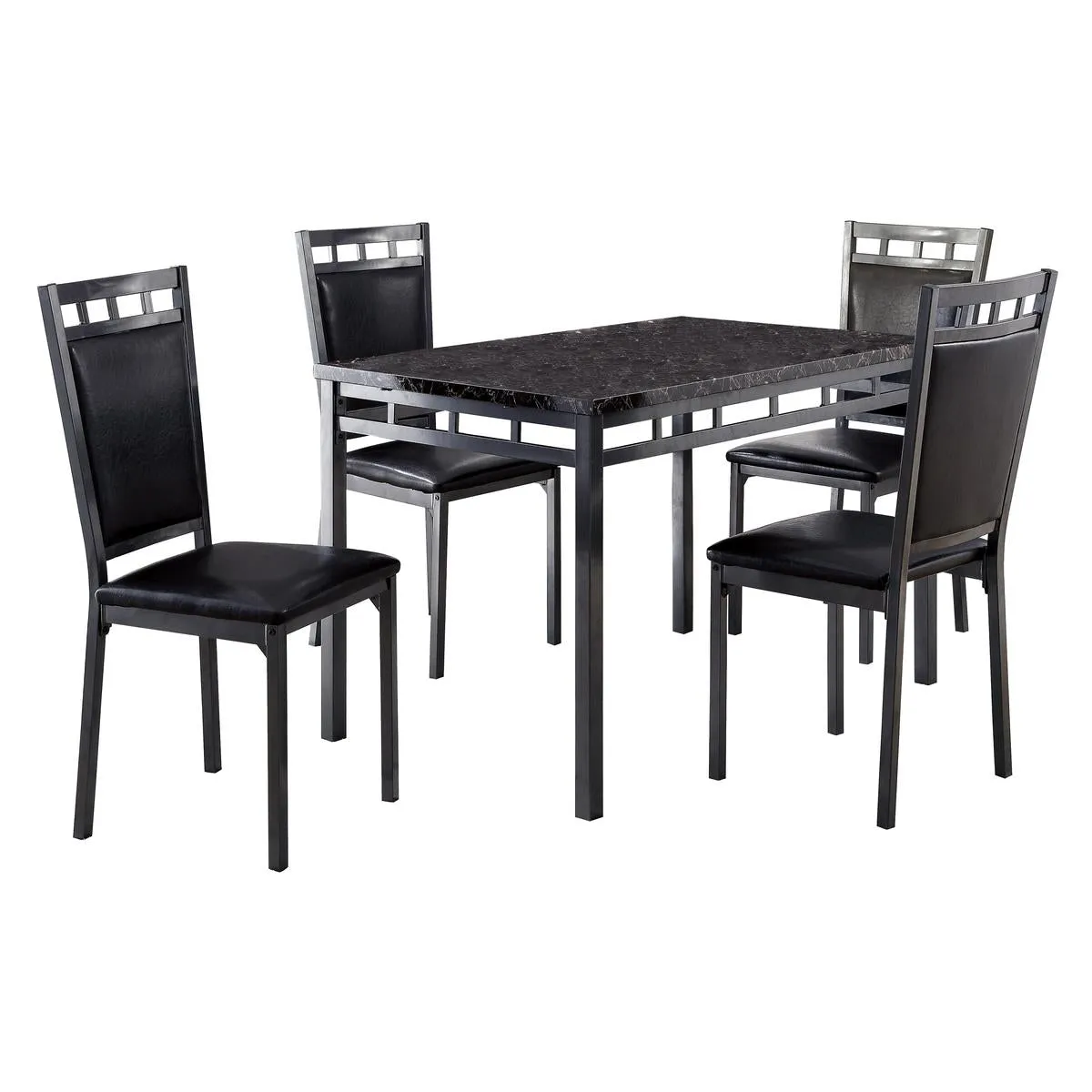 Olney Collection Faux Marble Dining Set