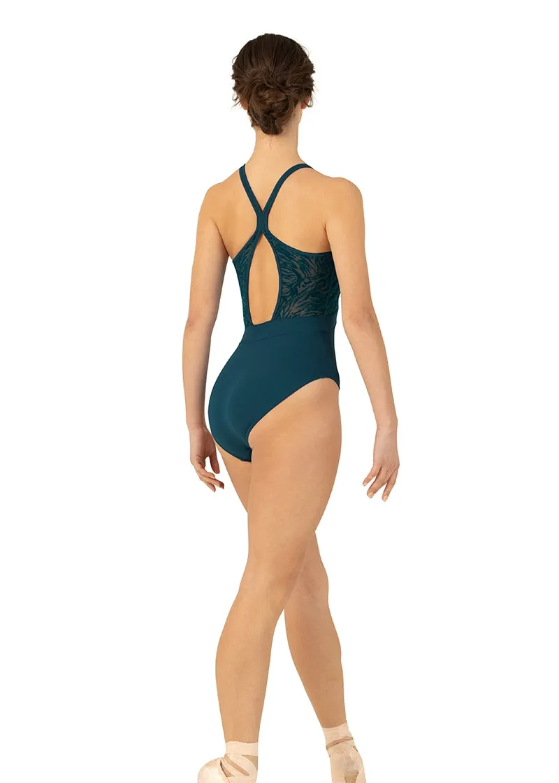 ON SALE Sahara Double Strap Camisole Leotard (Deep Teal)