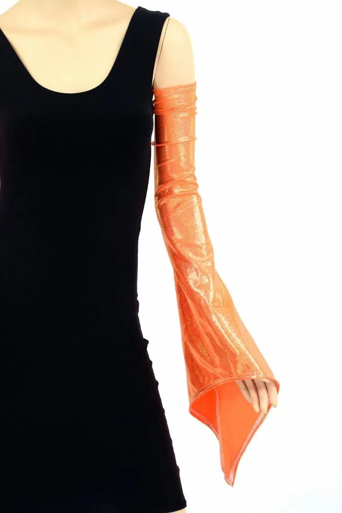 Orange Pixie Arm Warmer Sleeves