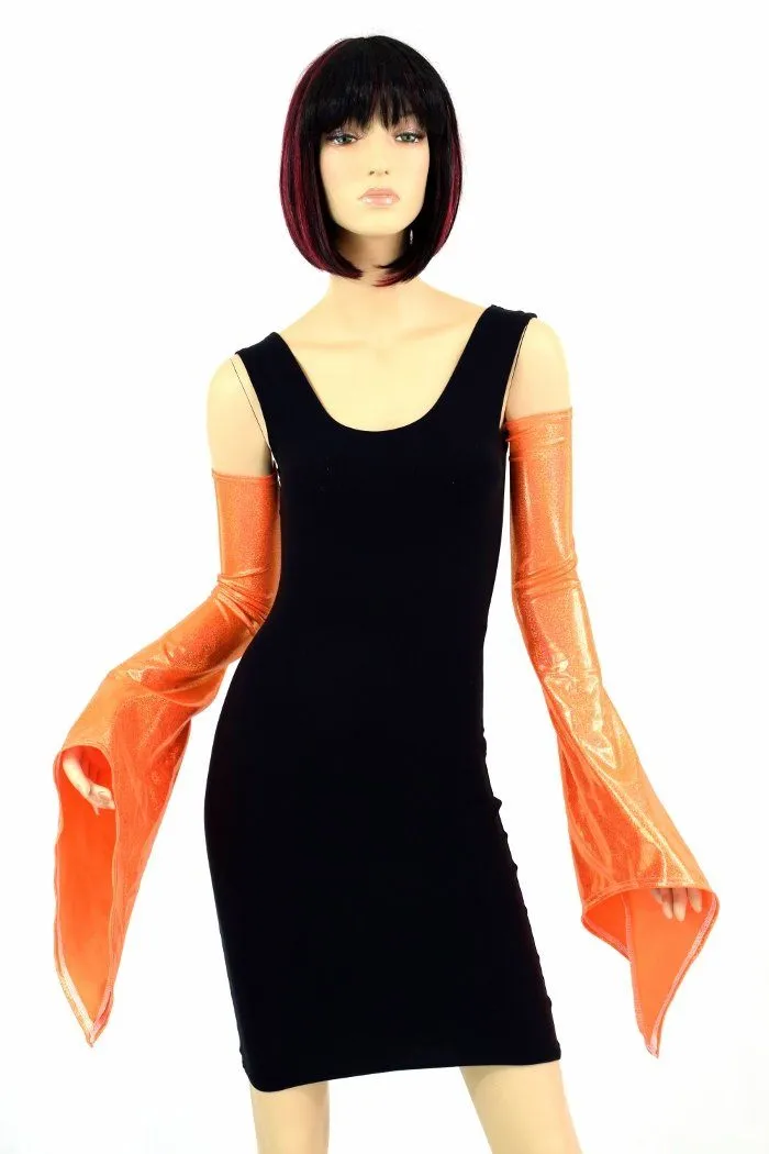 Orange Pixie Arm Warmer Sleeves