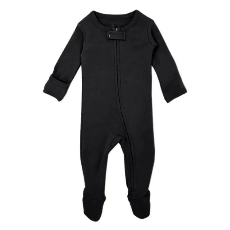 Organic 2-Way Zipper Baby Footie