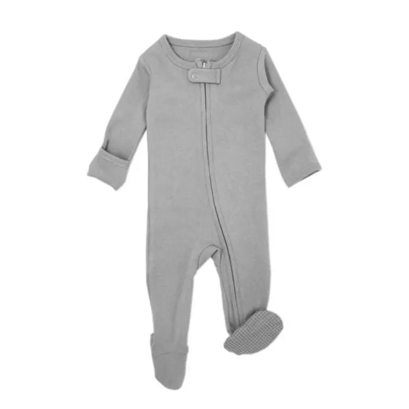 Organic 2-Way Zipper Baby Footie