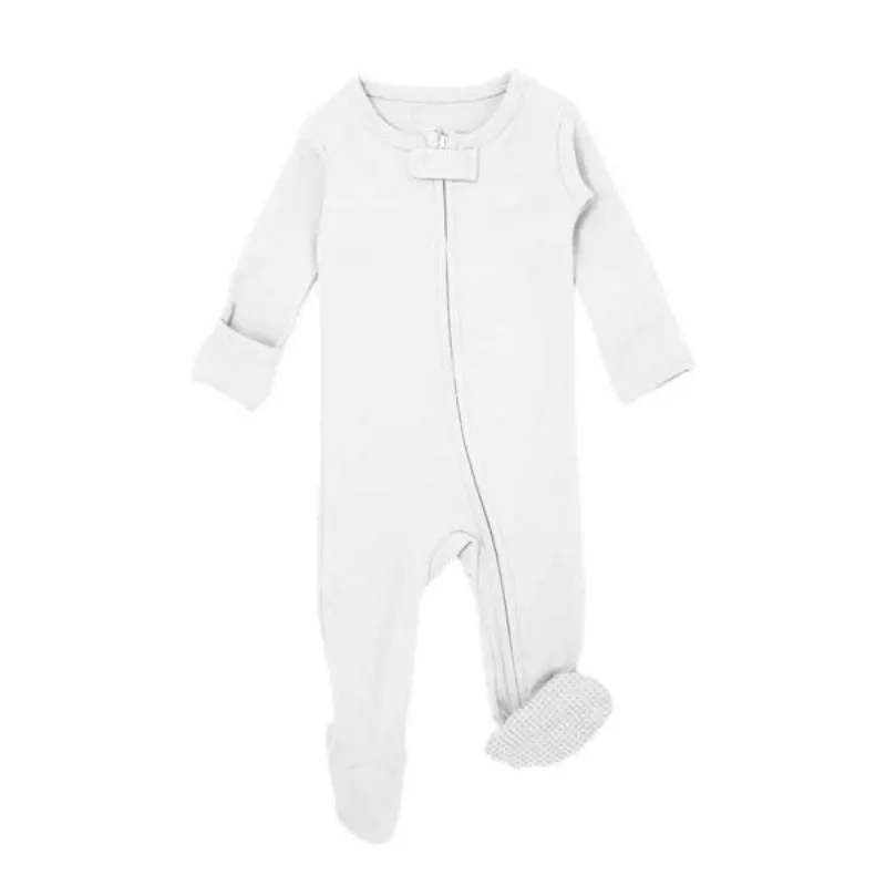 Organic 2-Way Zipper Baby Footie