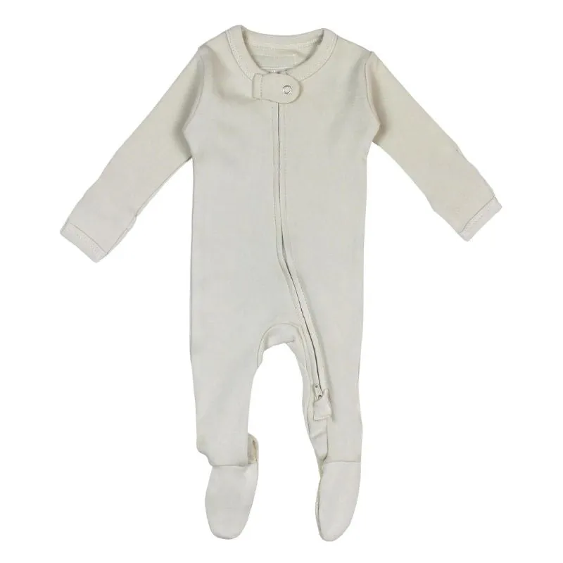 Organic 2-Way Zipper Baby Footie