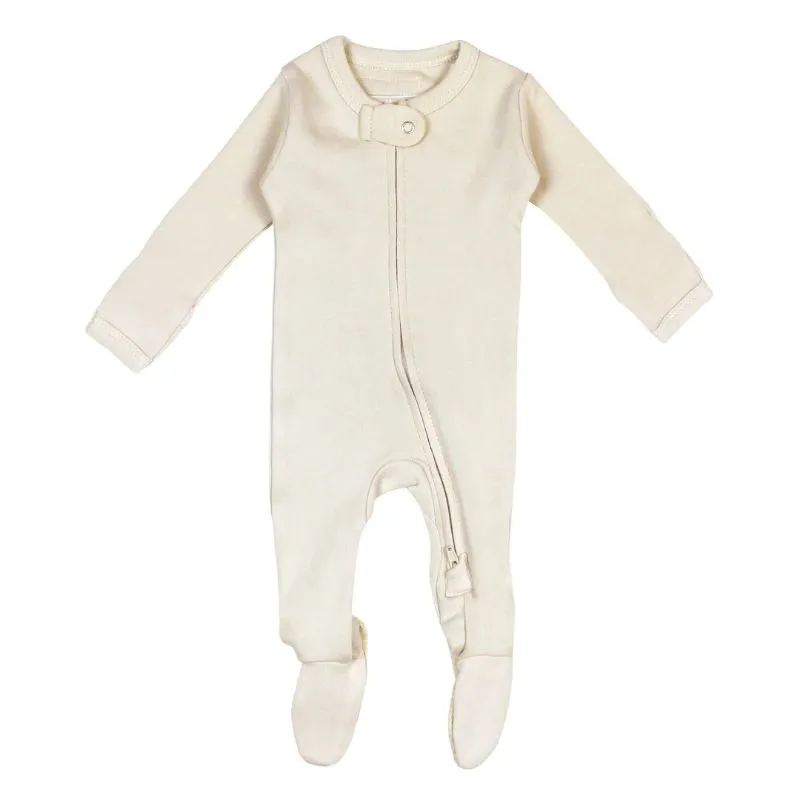 Organic 2-Way Zipper Baby Footie