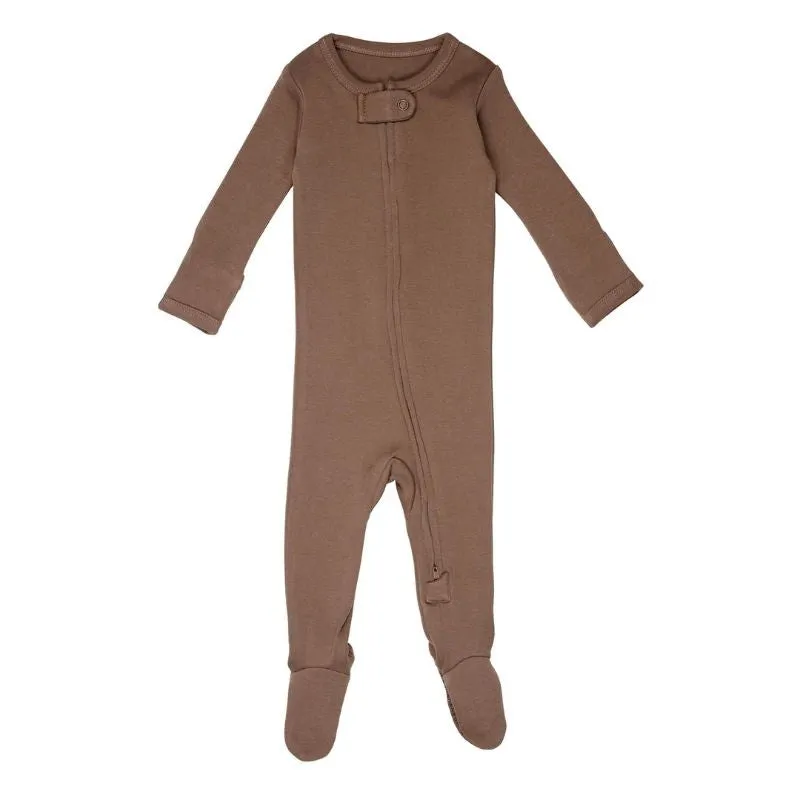 Organic 2-Way Zipper Baby Footie