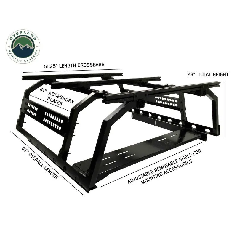 Overland Vehicle Systems Discovery Rack - Mid Size Truck Short Bed Application