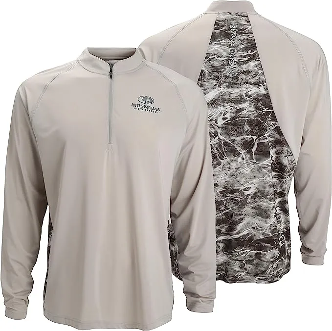 PARAMOUNT EAG Elite Mossy Oak Elements Quarter Zip Performance Long Sleeve Pullover