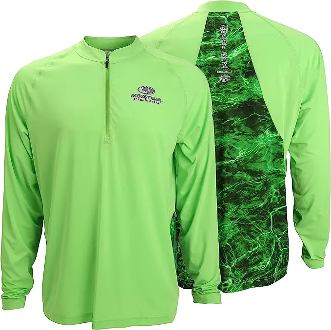 PARAMOUNT EAG Elite Mossy Oak Elements Quarter Zip Performance Long Sleeve Pullover