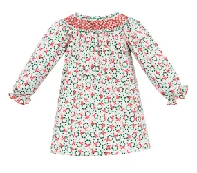 Petit Bebe Holiday Wreath Print Knit Olivia Bishop L/S 407AL-MH23 5010