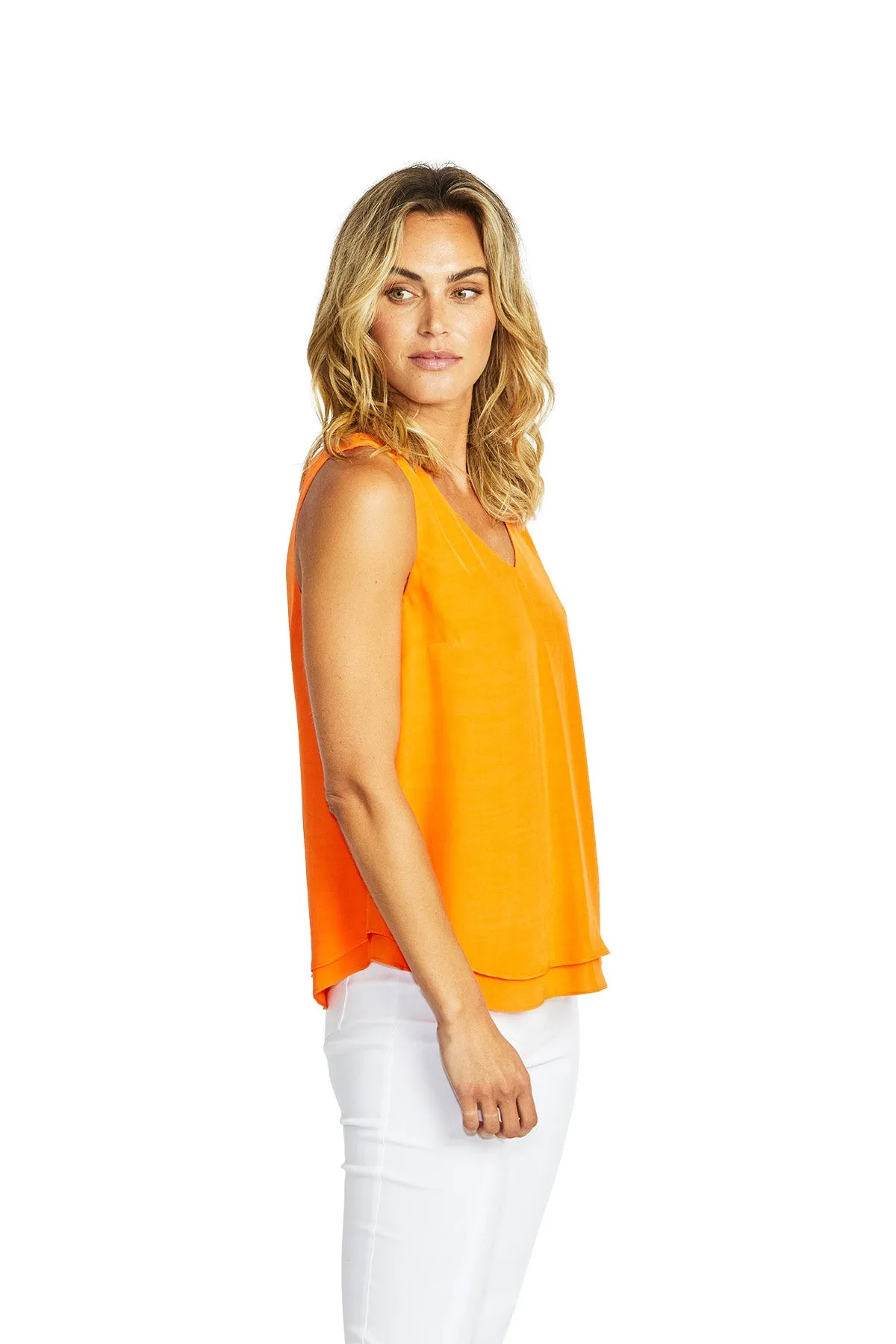 Ping Pong Alice V-Neck Camisole - Jaffa