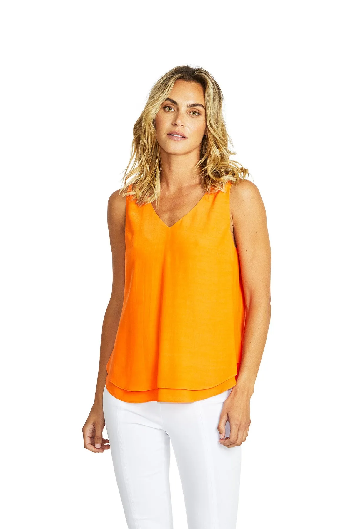 Ping Pong Alice V-Neck Camisole - Jaffa