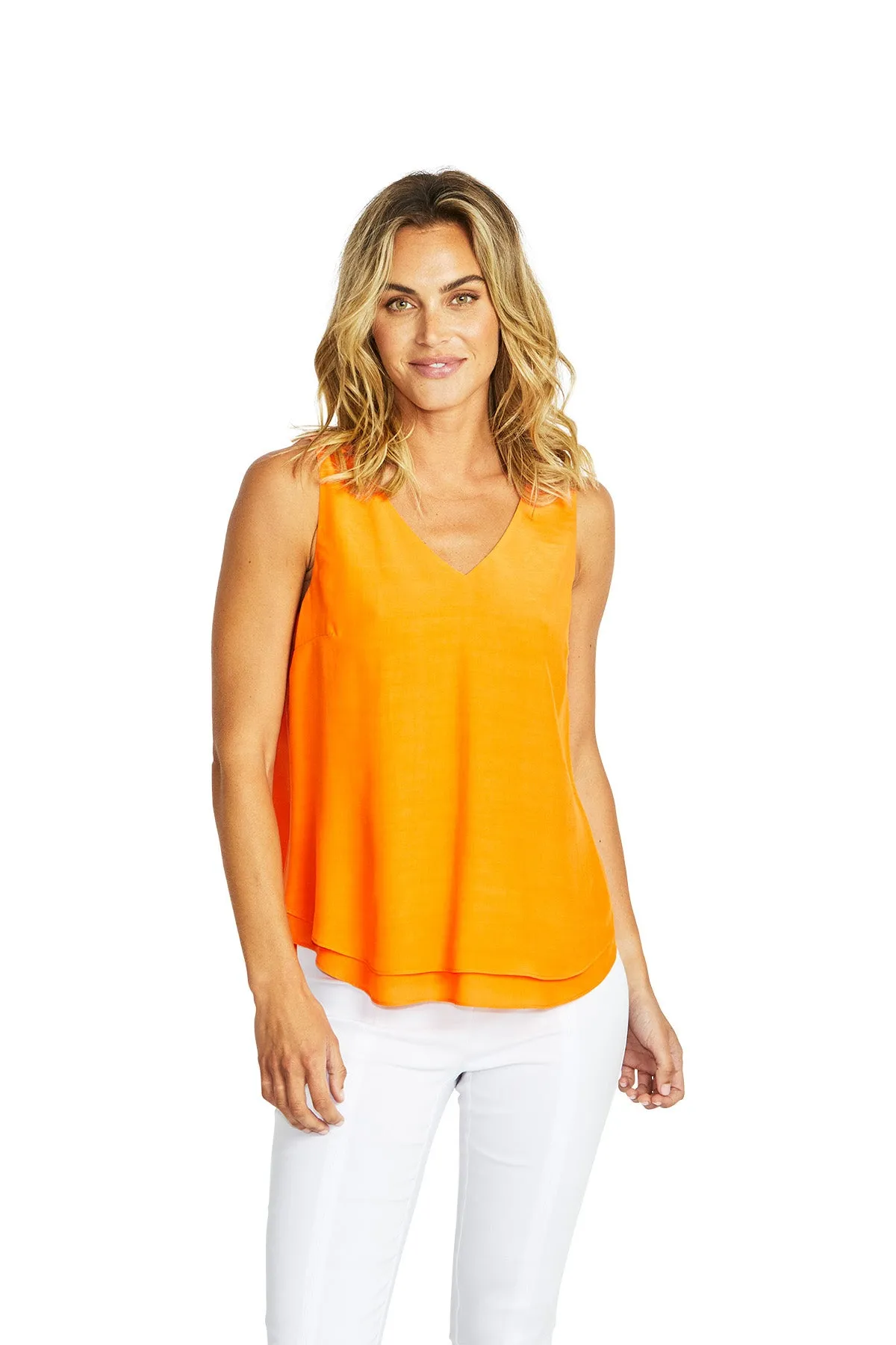 Ping Pong Alice V-Neck Camisole - Jaffa