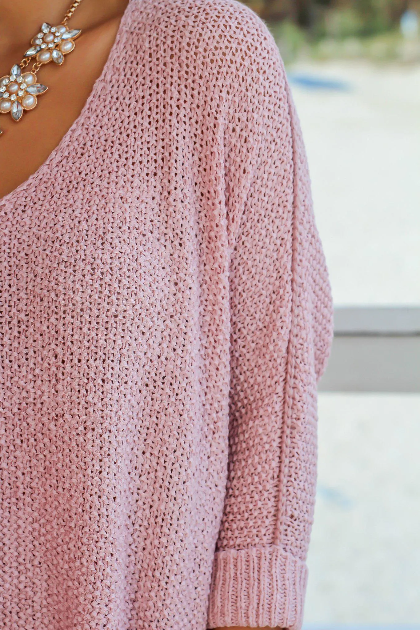 Pink Knit Sweater