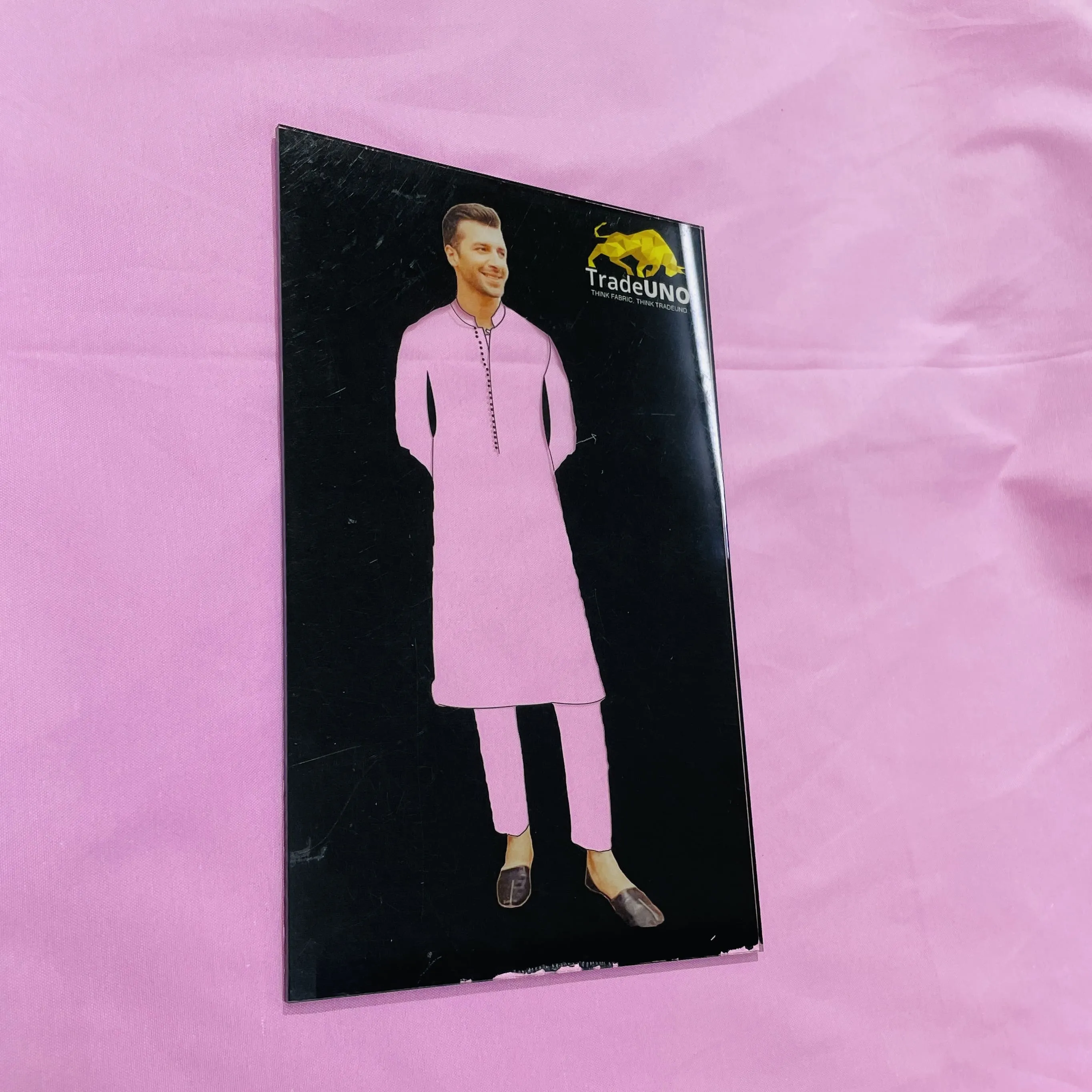 Pink Solid Oxford Cotton Fabric