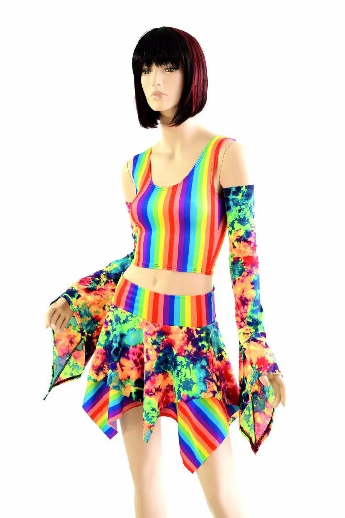 Pixie Day-Tripper Set in Acid Splash & Rainbow