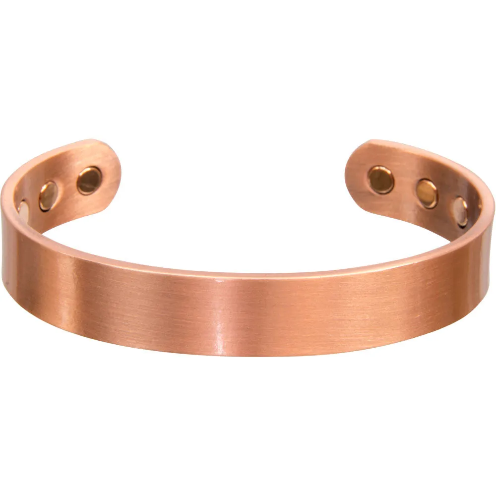 Plain Magnetic Antique Copper Bracelet