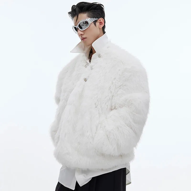 Plush Mink-Like Hair Fur Jacket