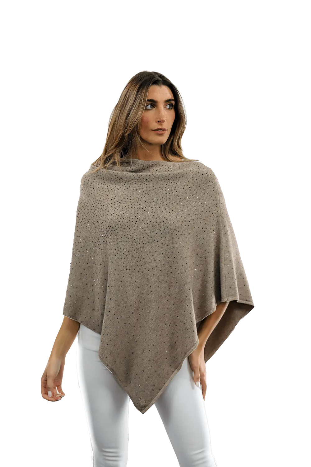 Poncho with Embellishments all Around