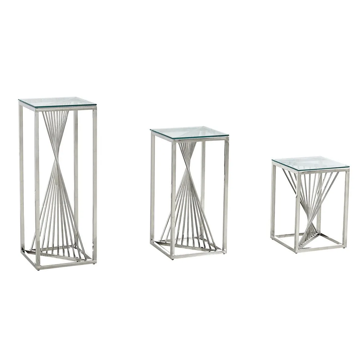 Prisma Glass Top Accent Table Medium