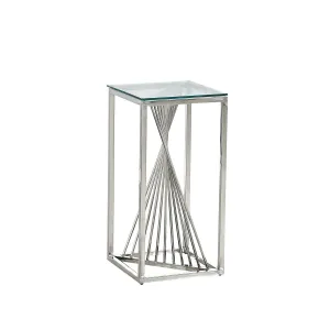 Prisma Glass Top Accent Table Medium