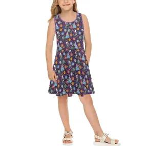 Ratatouille Wine And Dine Race Girls' Sleeveless Sundress