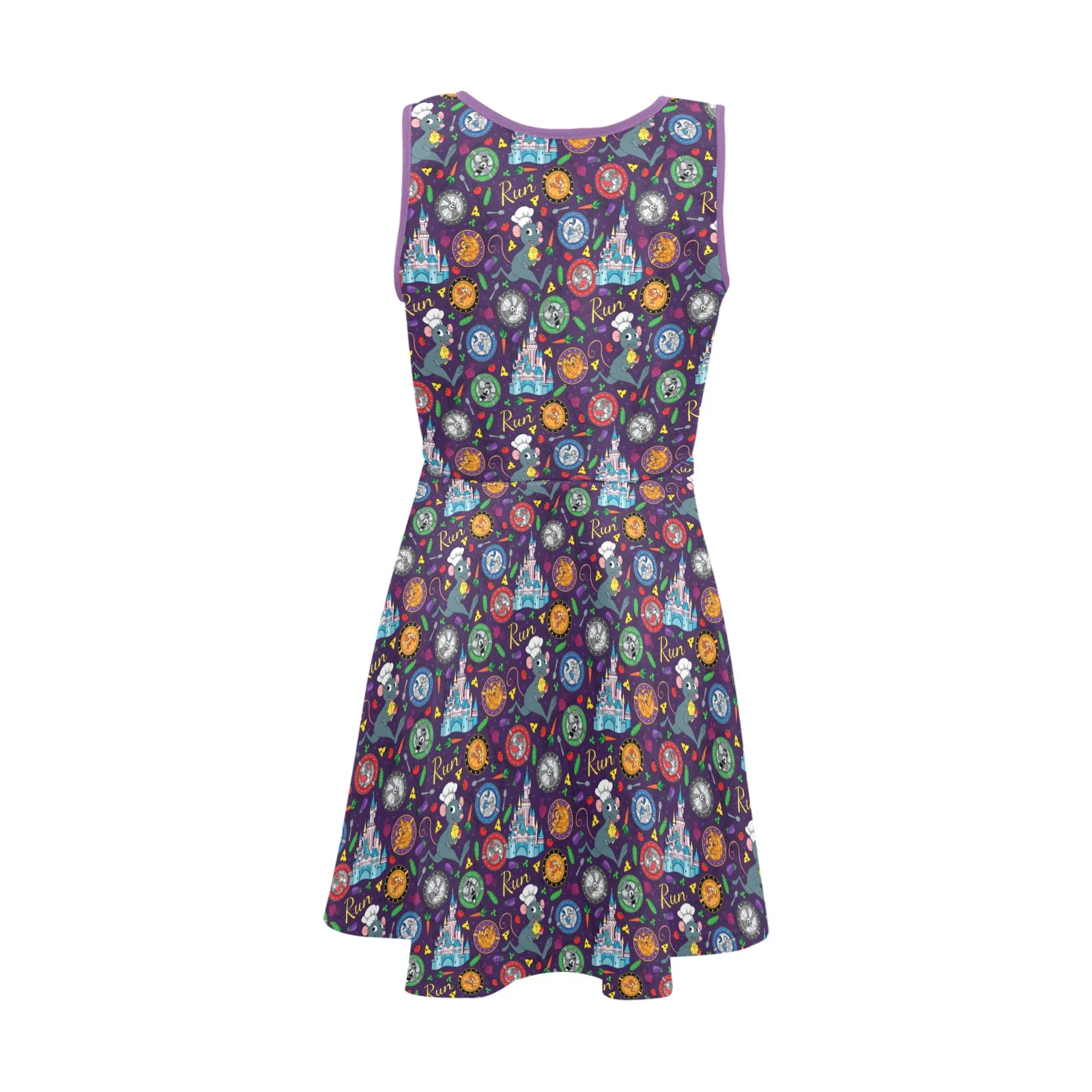 Ratatouille Wine And Dine Race Girls' Sleeveless Sundress