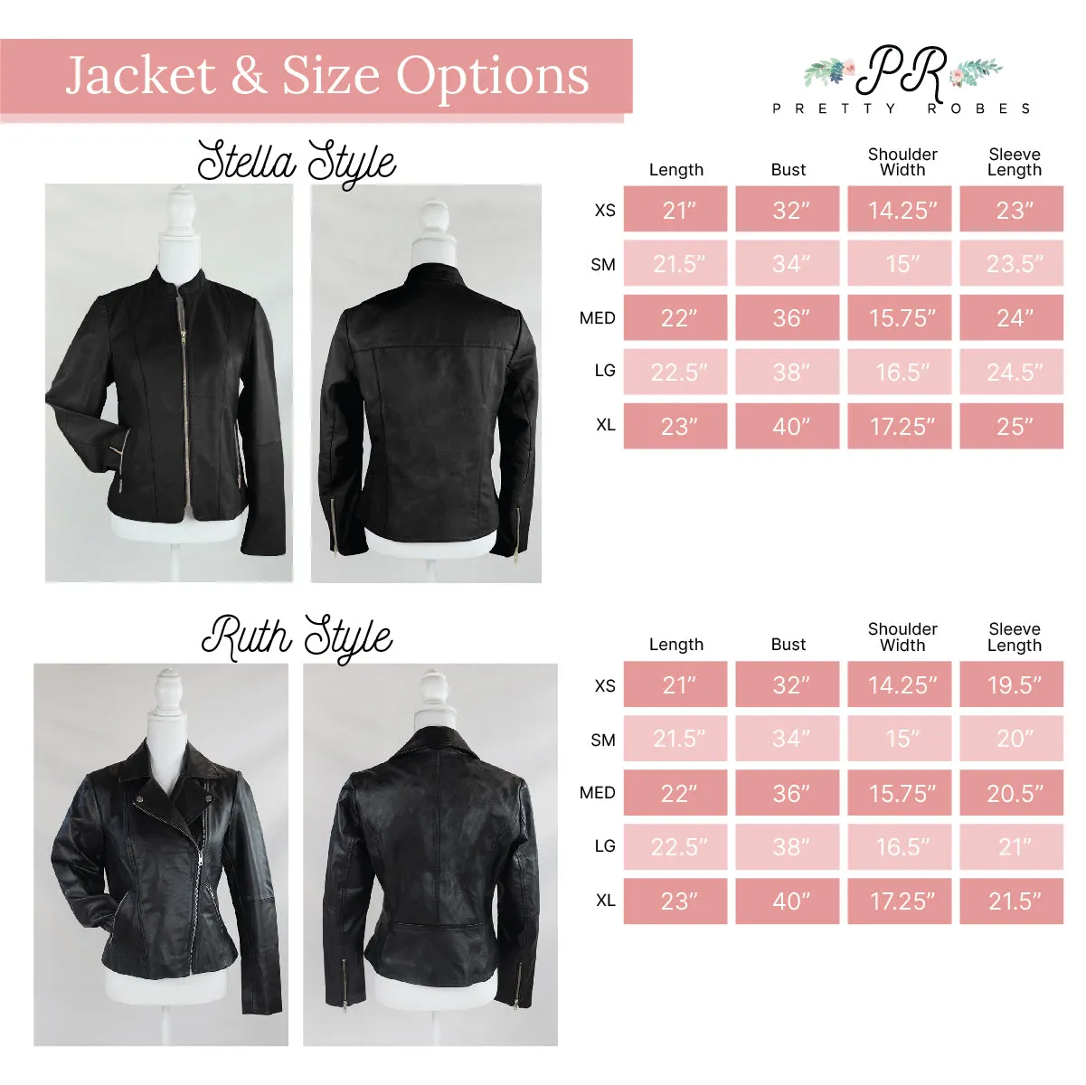 (Real Leather) Personalized Bridal Party Leather Jackets