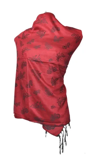 Red dual side Stole