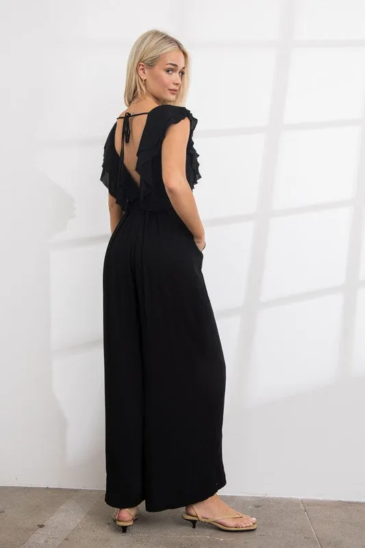 Ruffled Top Jumpsuit