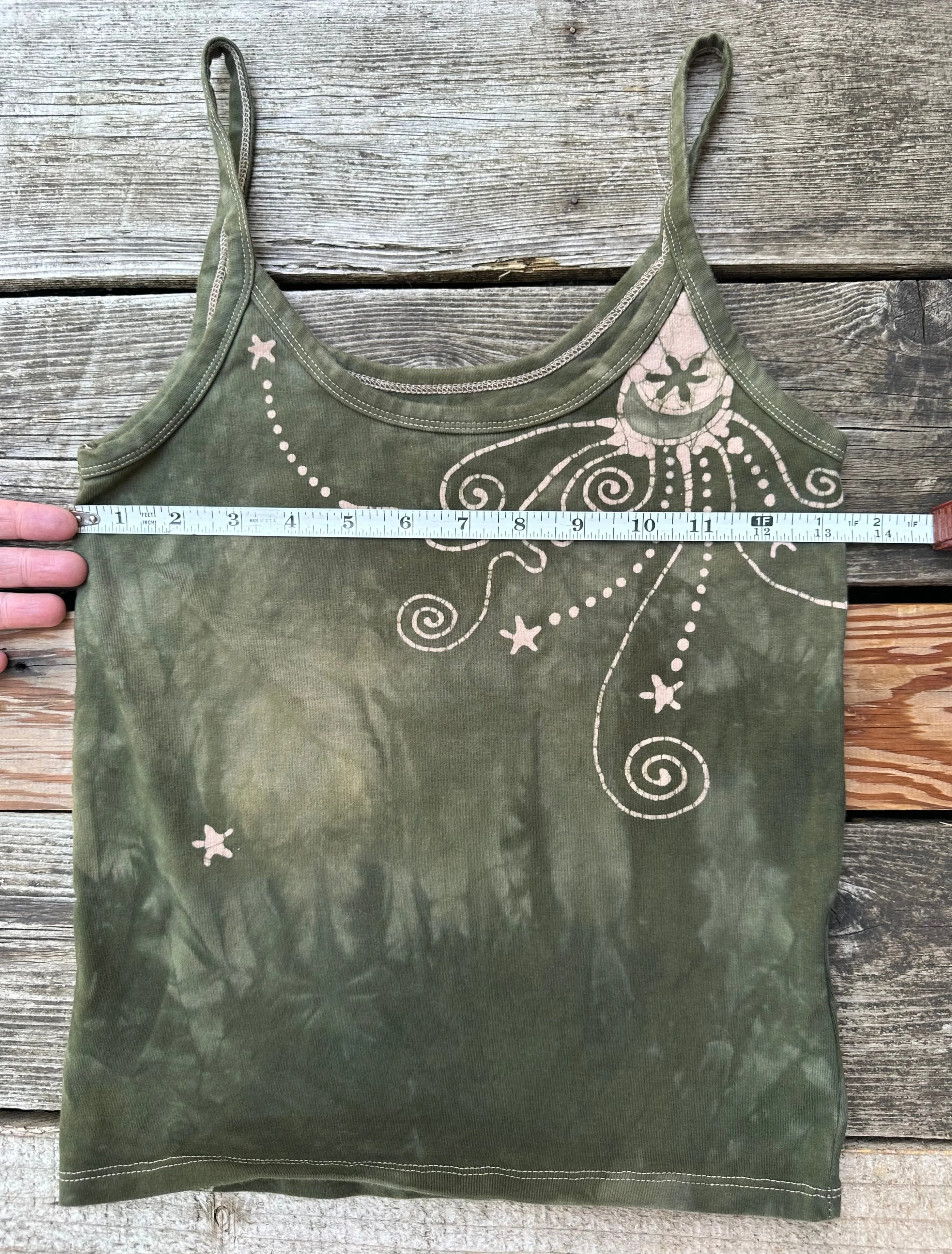 Sage Moon Hand Painted Batikwalla Tank Top