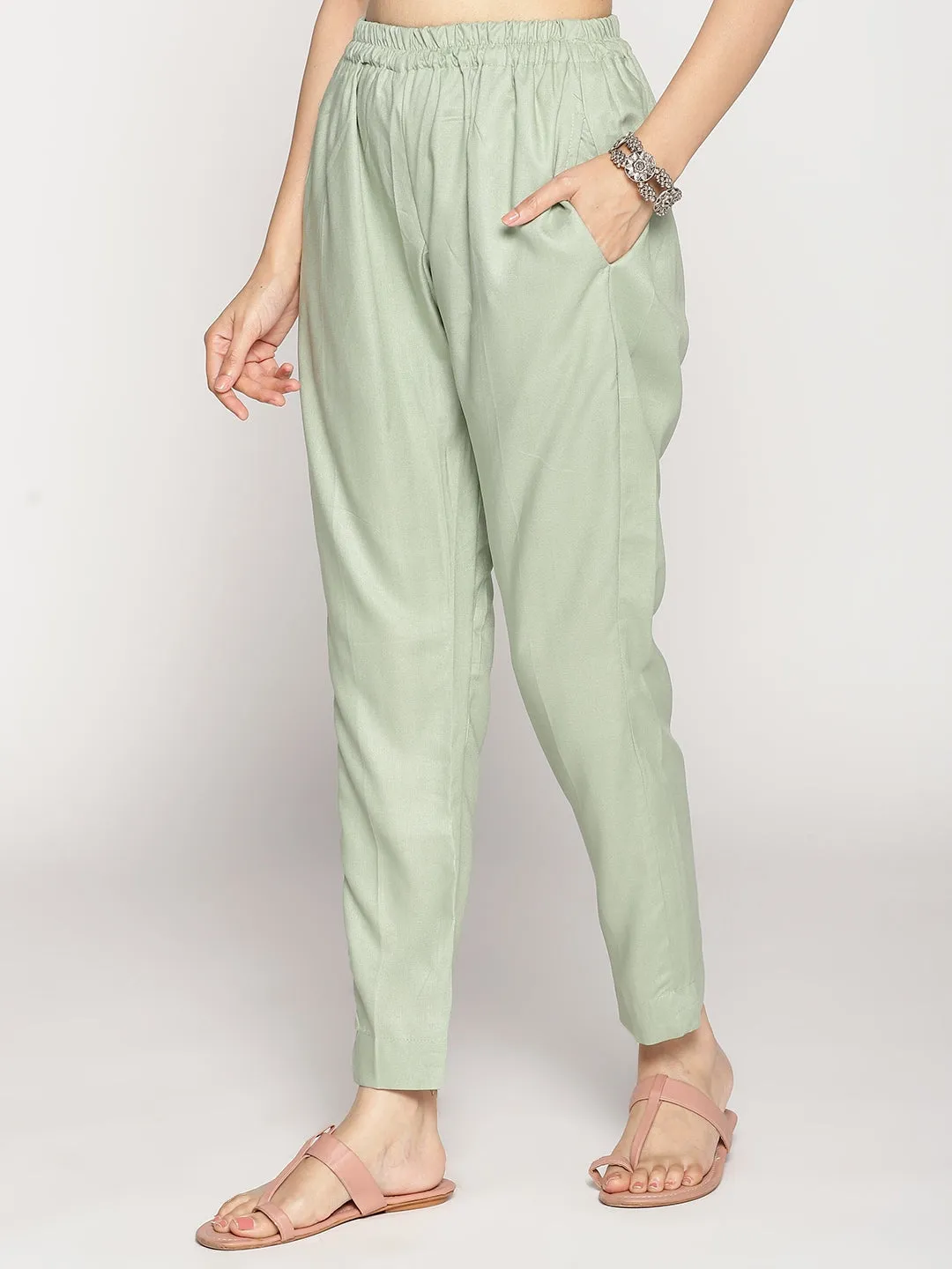 SageGreen Rayon Pants