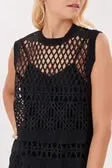 Salamandre Mesh Dress-  Black