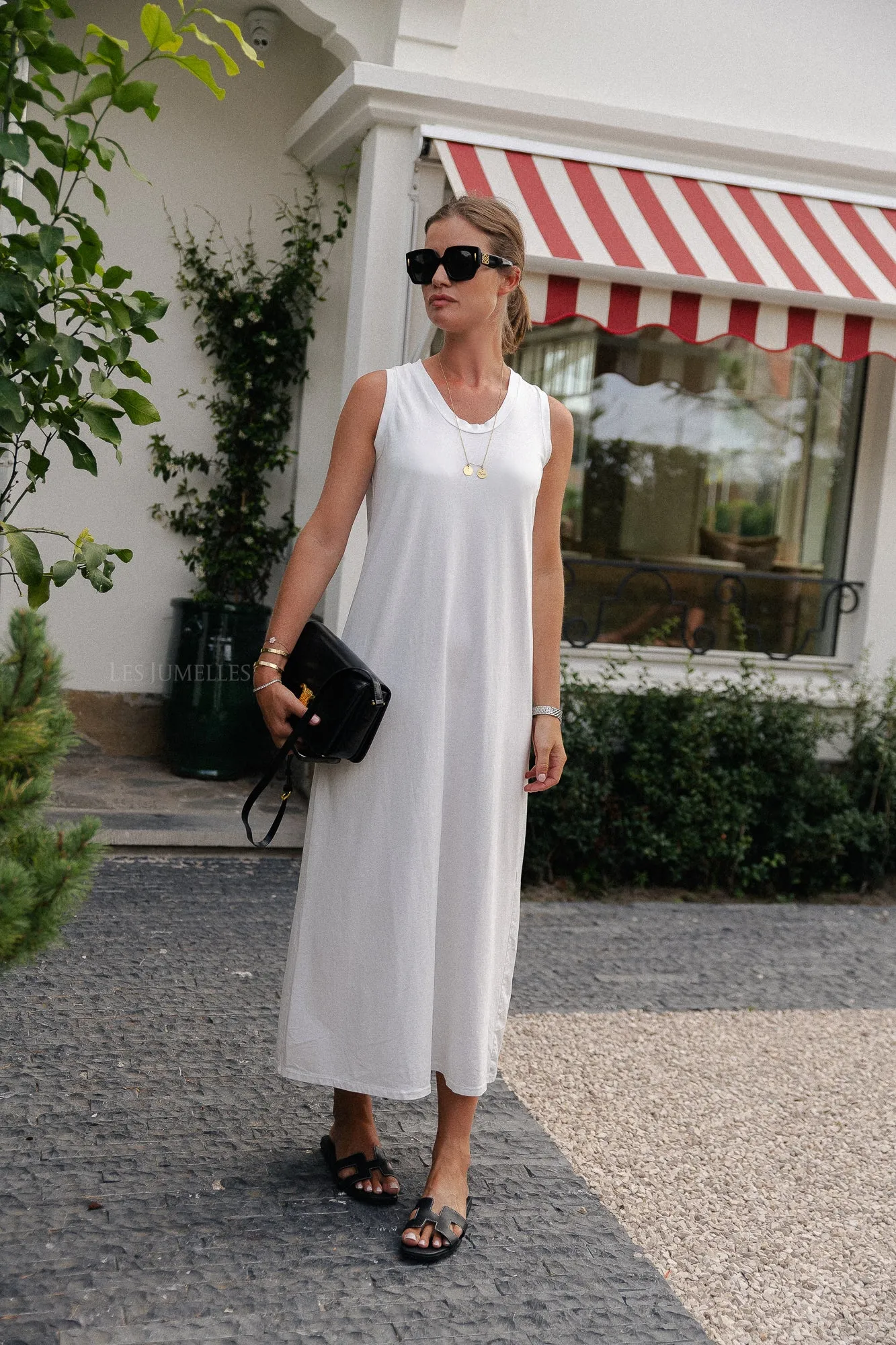 Sally maxi dress white