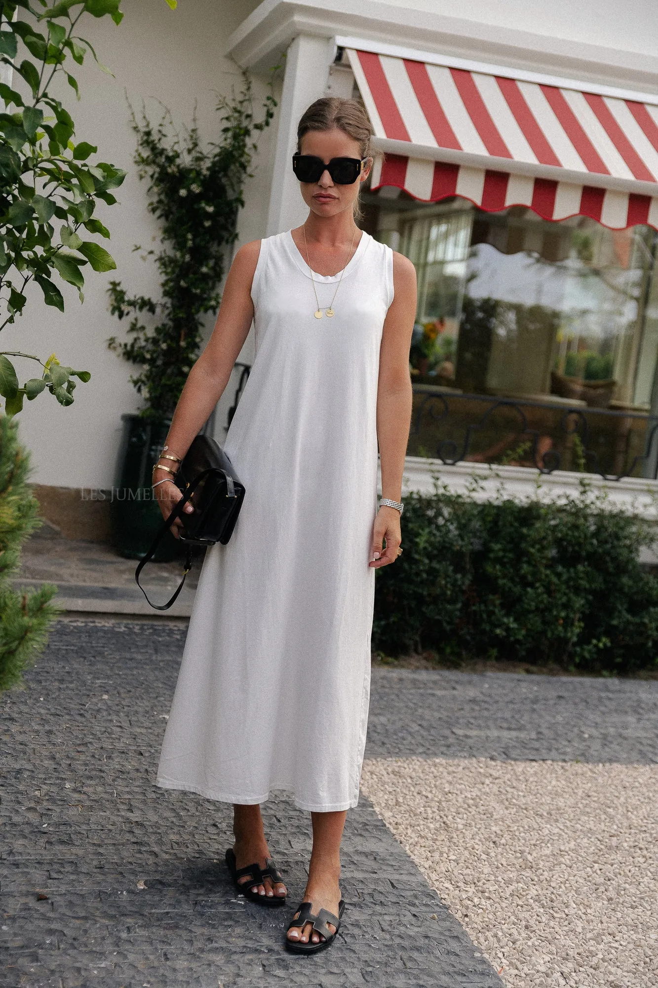 Sally maxi dress white