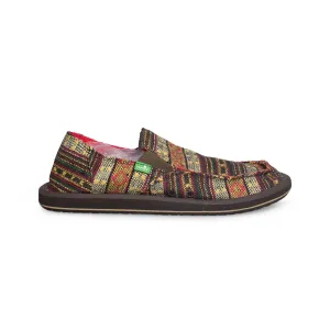 SANUK Donny Brown Multi Poncho Shoes - Men's