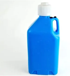 Scribner Motorsport Fluid Container - Square - 5 Gallon - Blue