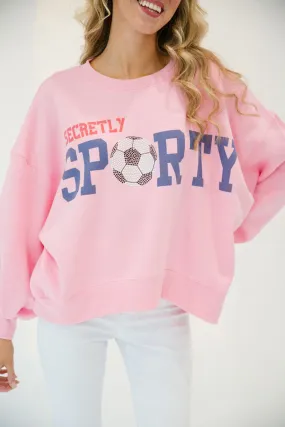 SECRETLY SPORTY SOCCER PULLOVER