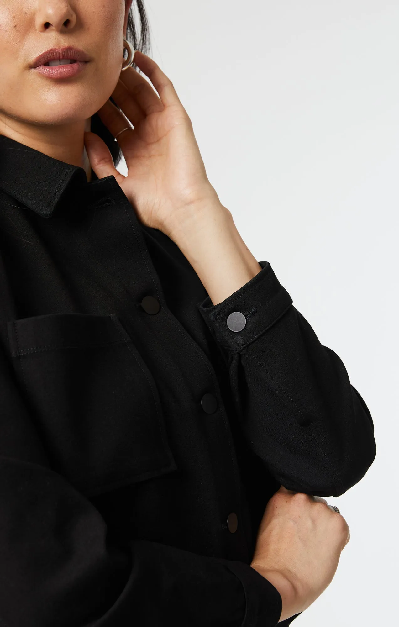 SHIRLEY JACKET IN BLACK MOVE STRETCH