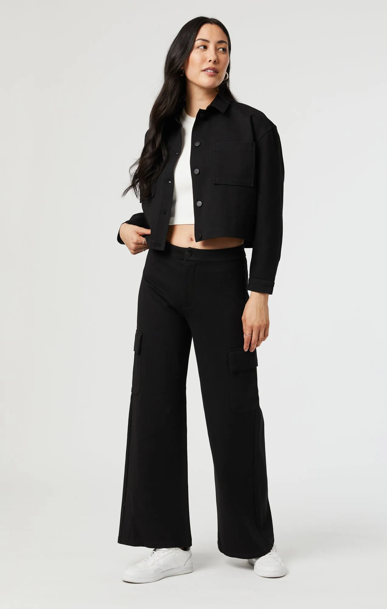 SHIRLEY JACKET IN BLACK MOVE STRETCH