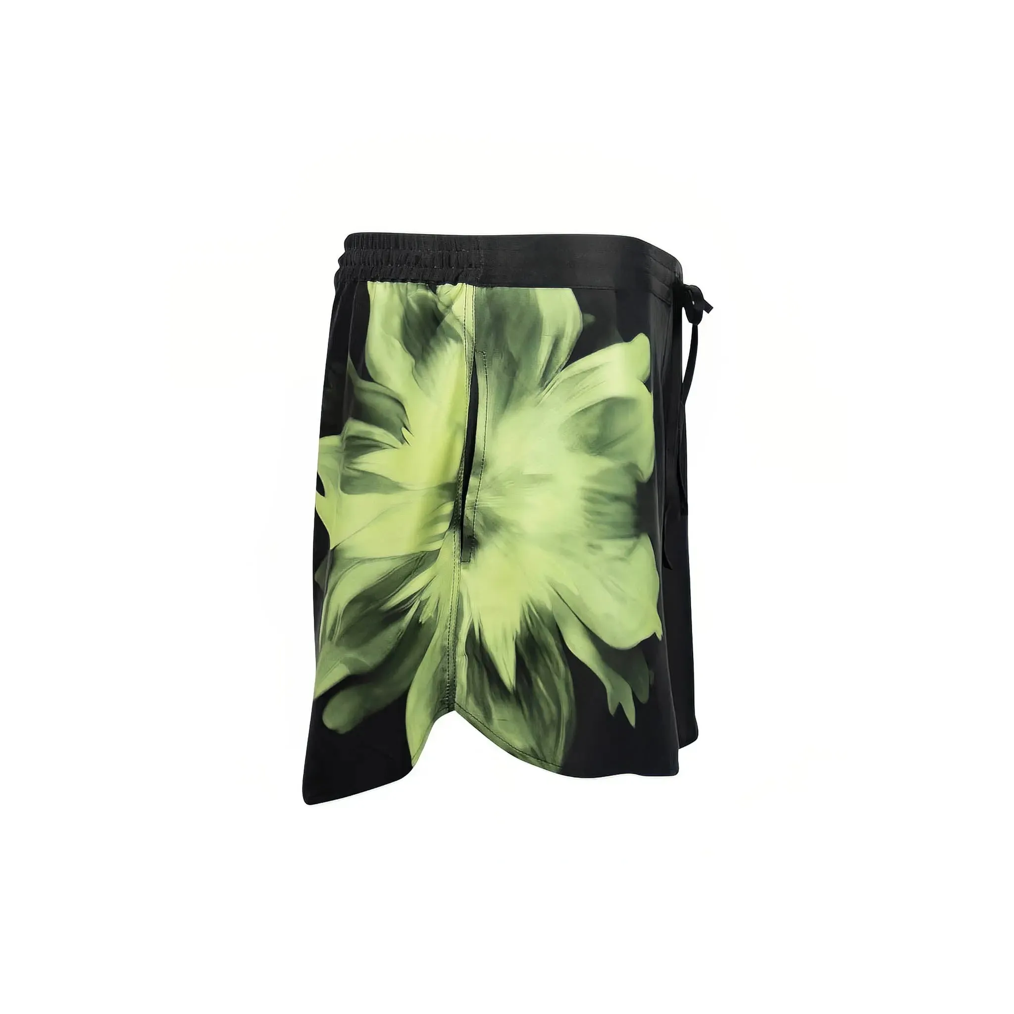 Silk Dreamscape Shorts Black Flower