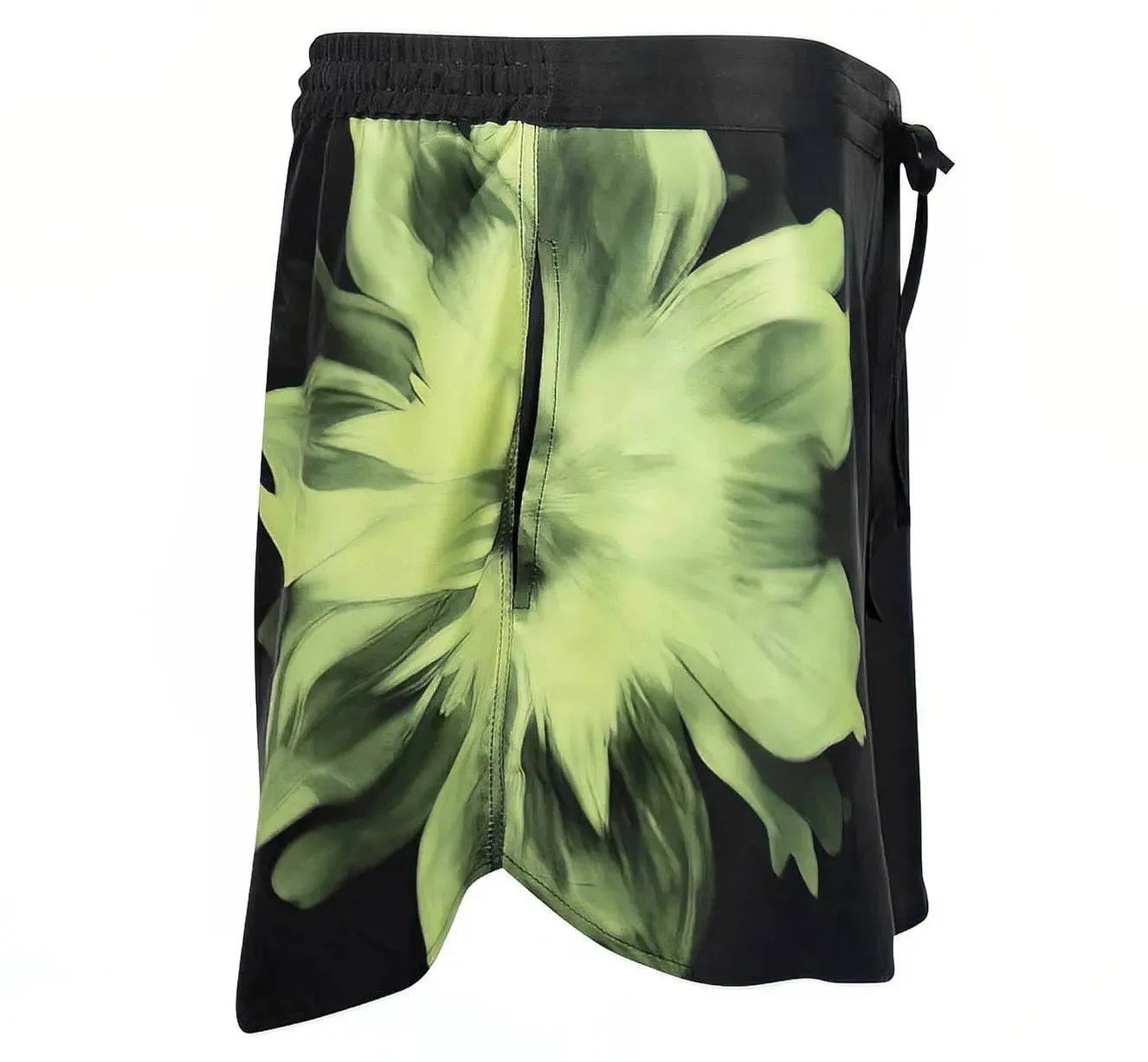 Silk Dreamscape Shorts Black Flower