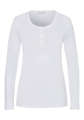 Sleep And Lounge Relaxed Henley Top | White 77610-101