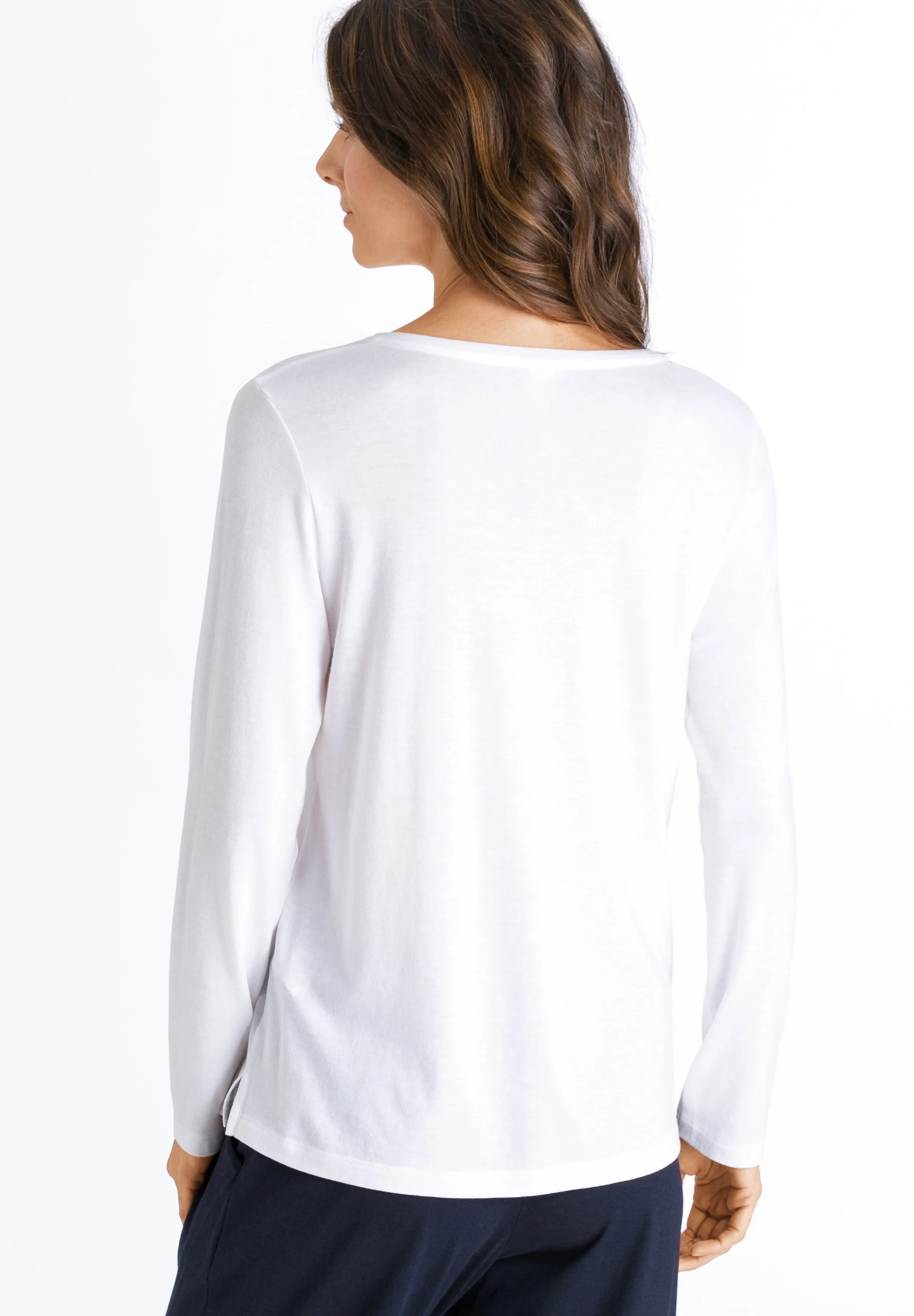 Sleep And Lounge Relaxed Henley Top | White 77610-101