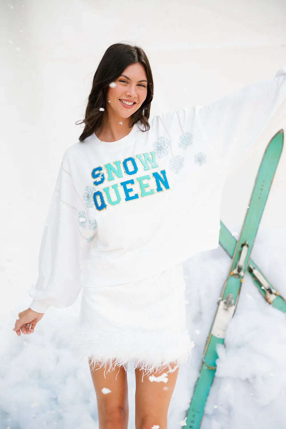 SNOW QUEEN WHITE PULLOVER