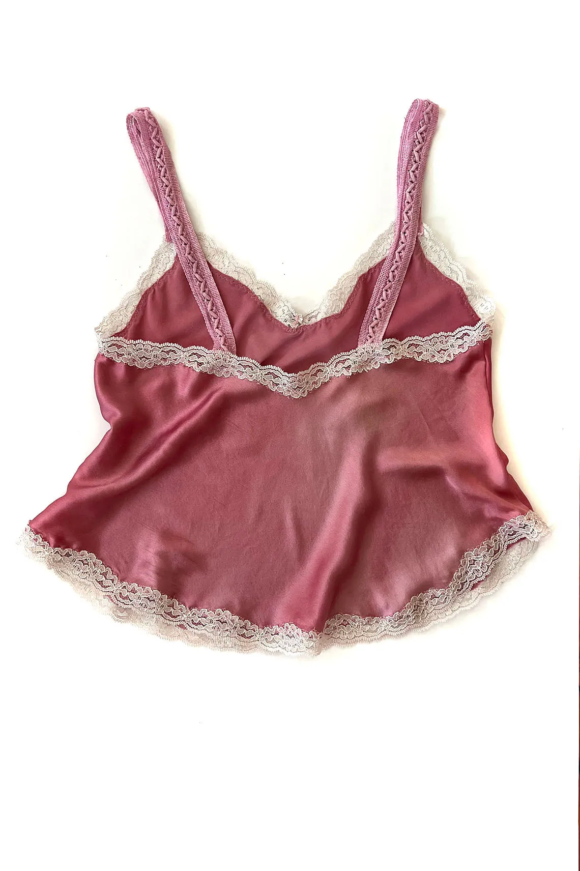 Sonnet Camisole in Rose Silk Charmeuse