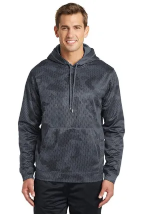 Sport-Tek ST240: Sport-Wick CamoHex Fleece Hooded Pullover