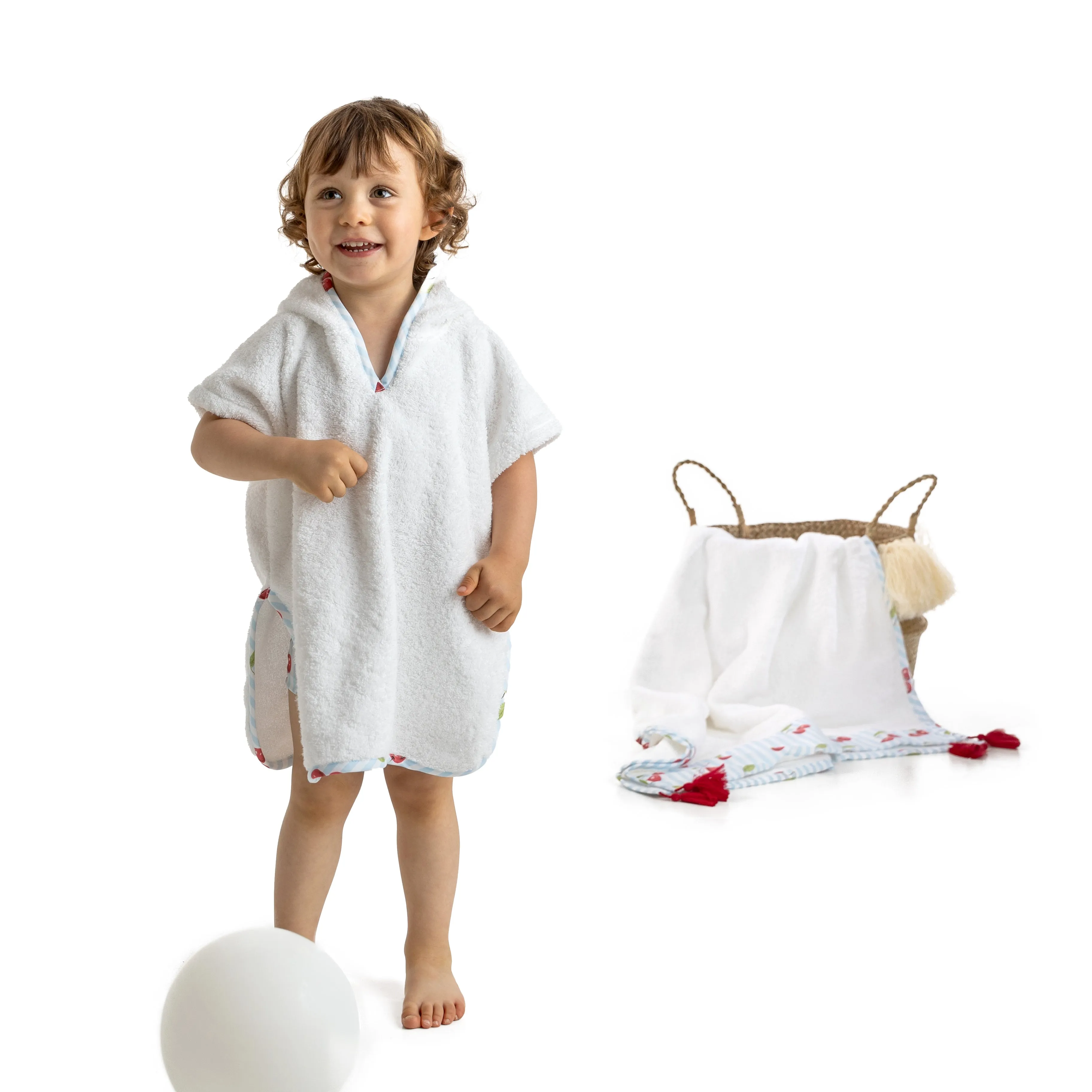 SS24 Meia Pata Boys Cherries Beach Poncho