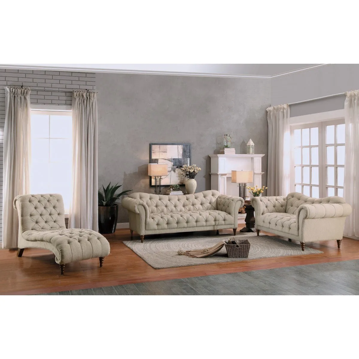 St. Claire Collection Accent Chair with Button-tufted Detail